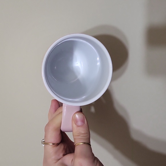 davids tea pink mug with gold dots - Picture 2 of 4